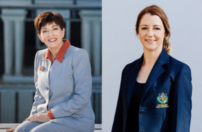 Dame Patsy Reddy and Rowena Davenport